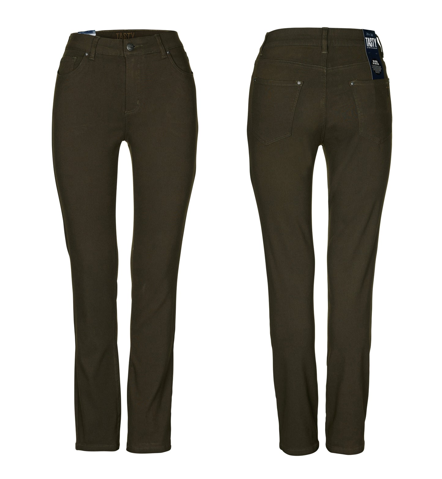 890-0880 Lift fit-Porto Stretchtwill-Dark Olive LEVERANS VECKA 36