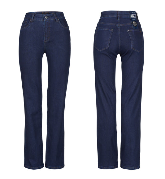 890-1910 Lift fit Wide-Emilia Stretchdenim-Blue