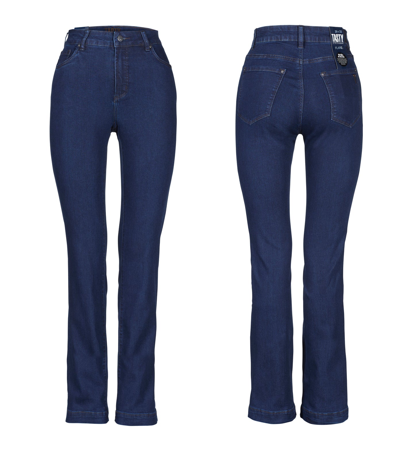 890-6910 Lift fit Flare L32-Ancona Stretchdenim-Blue
