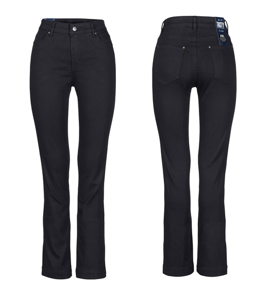 890-6920 Lift fit Flare L32-Imperia Stretchdenim-Black